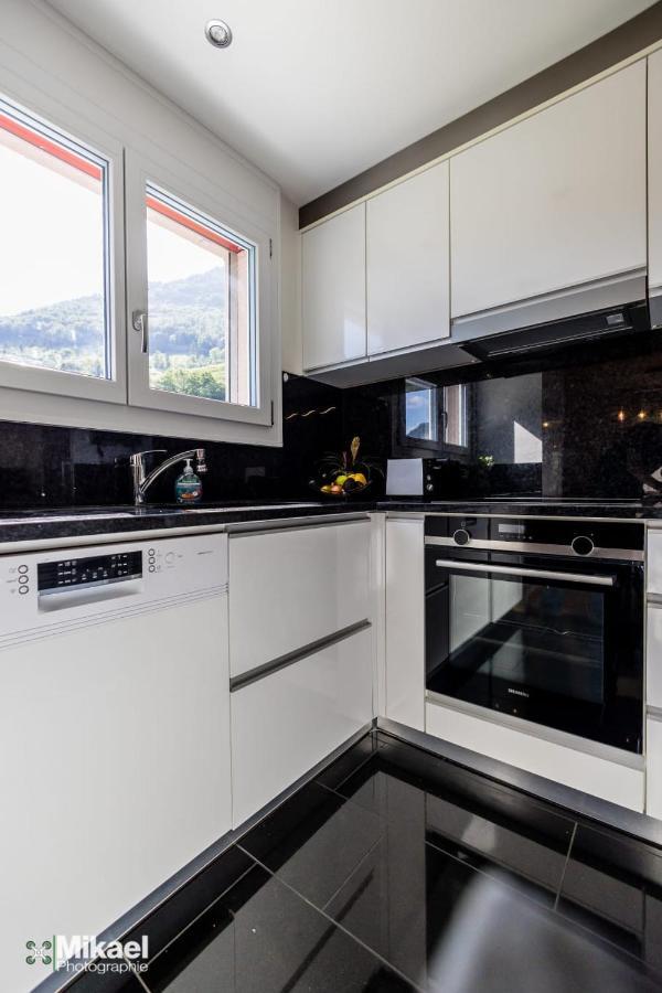 Gruyere Alpes Appartement 3 Chambres Bbq Parking Neirivue Exteriér fotografie