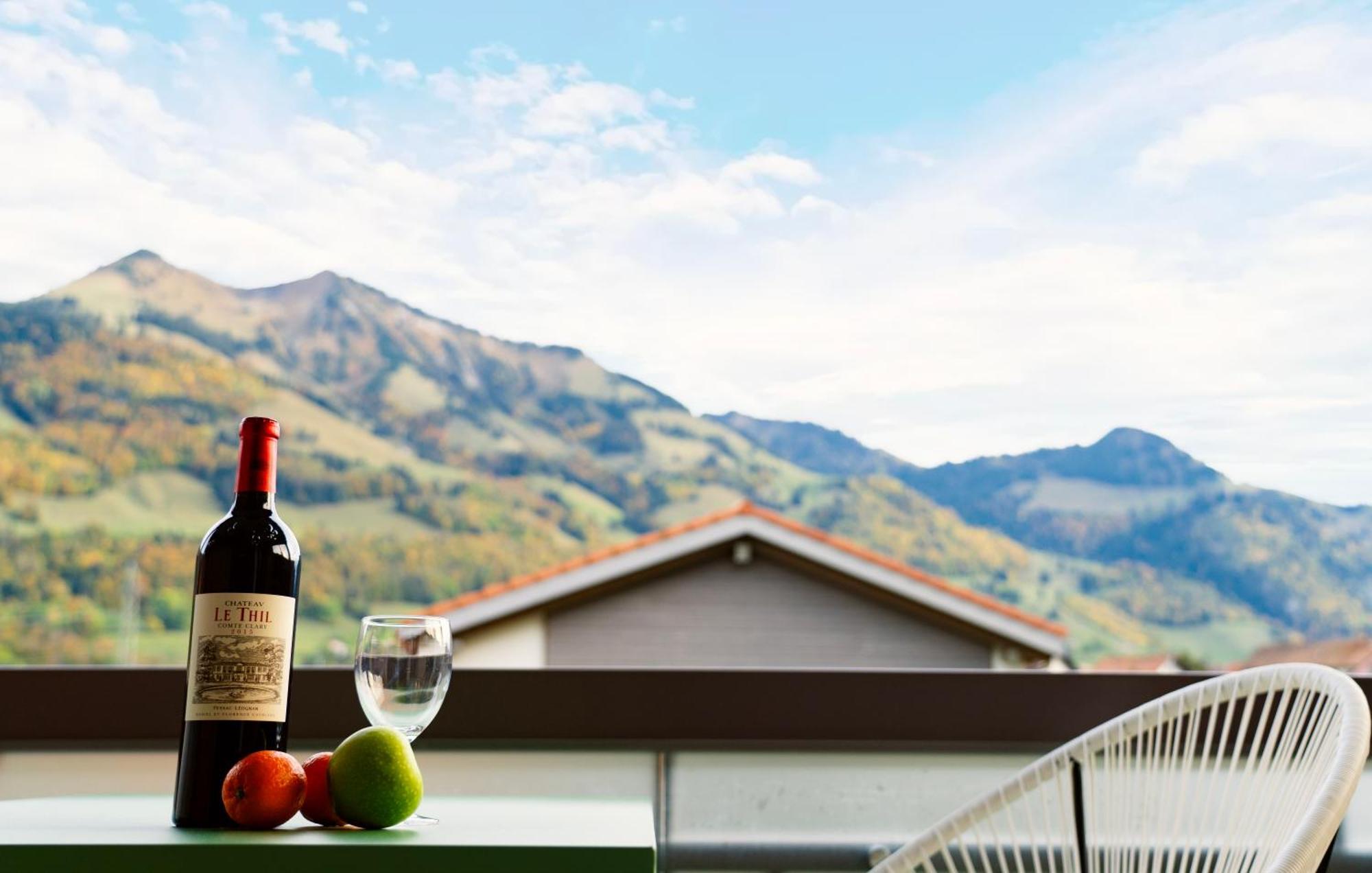 Gruyere Alpes Appartement 3 Chambres Bbq Parking Neirivue Exteriér fotografie