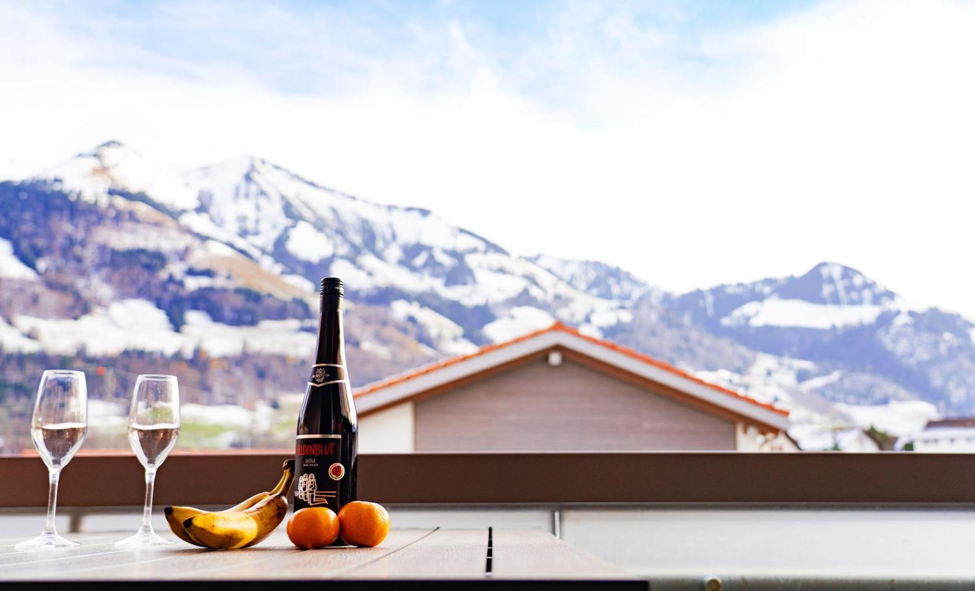 Gruyere Alpes Appartement 3 Chambres Bbq Parking Neirivue Exteriér fotografie